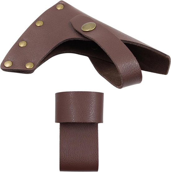 Handgemaakte Bijlhoes Beschermhoes Met Riem Voor Outdoor Werk Camping En Survival Stevige Draaghoes Voor Timmerlui En Buitenactiviteiten van Merkloos	