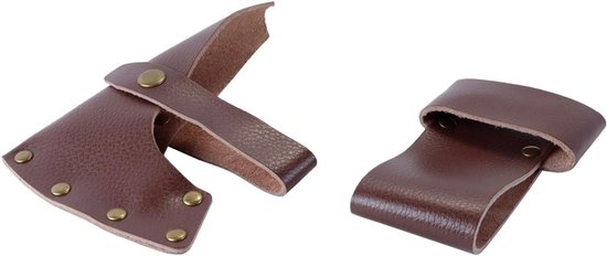 Handgemaakte leren hoes voor bijlen met dikke leren bescherming, holster en riemhouder voor optimale veiligheid en gebruiksgemak