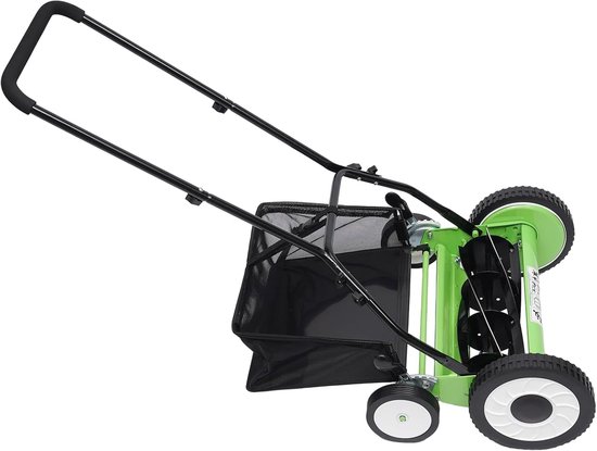 Handgrasmaaier Kooimaaier - Gazonmaaier Duwmaaier - Net Gazon Onderhoud - 9-traps Maaihoogte - 40cm Maaibreedte - Groen