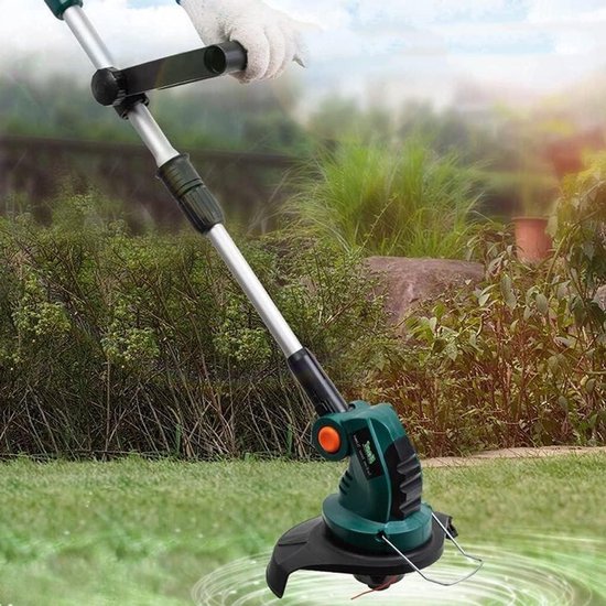 Handgrasmaaier - Tuinmaaier - Kleine gazons onderhouden - Oplaadbaar en draagbaar - Compact formaat - Groen