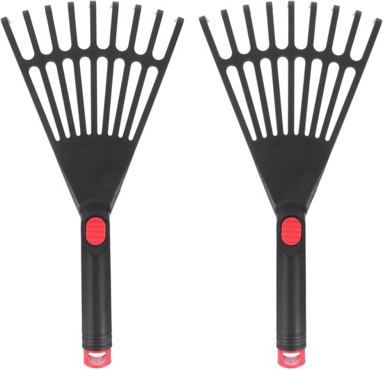 Handhark Set van 2 - Ergonomische Tuinwerktools voor Bladeren, Grondbewerking en Mulchen van Merkloos	