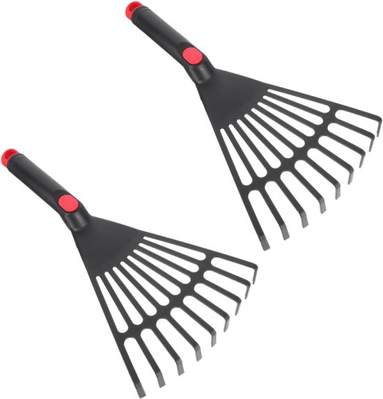 Handhark Set van 2 Stuks voor Tuinonderhoud - Ideaal voor Gras, Bladeren en Plantenverzorging van Merkloos	