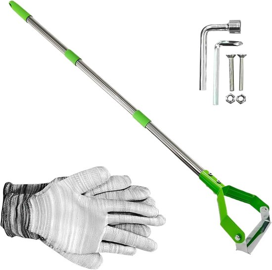 Handhark voor de tuin, voor intensief gebruik, gereedschap voor tuinieren en wieden, voor het losmaken van gazon, gazon, achtertuin, terras en
