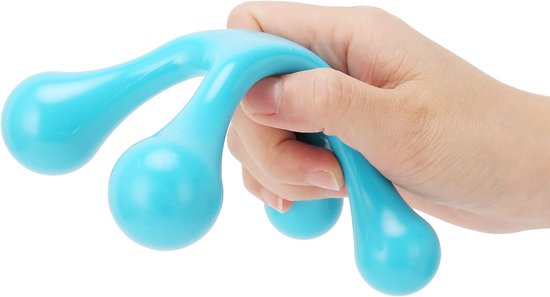 Handheld 4-Point Massager - Manual Trigger Point Lacrosse Massager - Full Body Massage Tool voor Waist Neck Foot Leg Head van Merkloos	