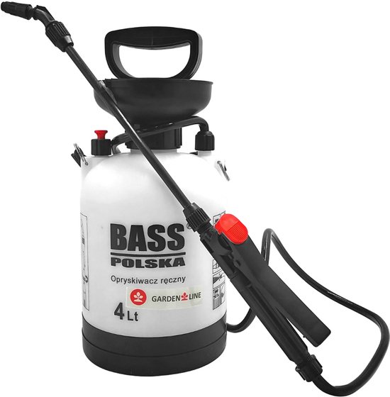 Handheld drukspuit, 4 l, schoudermontage van Merkloos	