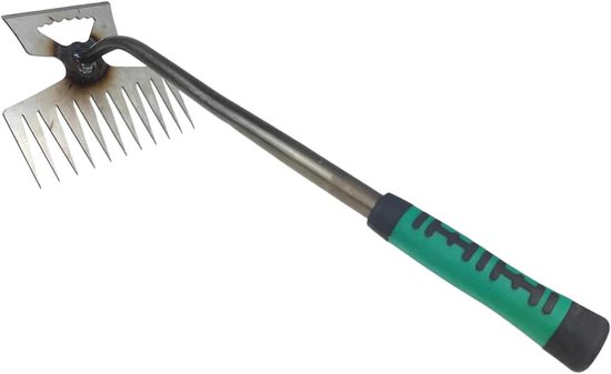 Handig Wier Uitje - Tuin Gereedschap - Onkruid Verwijderen - Ergonomische Grip - 36 cm - Zilver