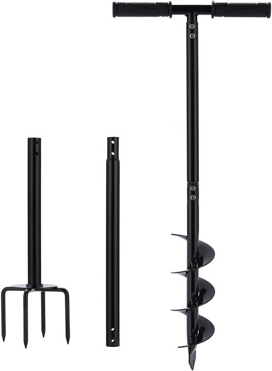 Handige Tuinboor - Gazonventilator Klauw - Bloembollen Planten - 3-in-1 Functionaliteit - 110 cm Lengte