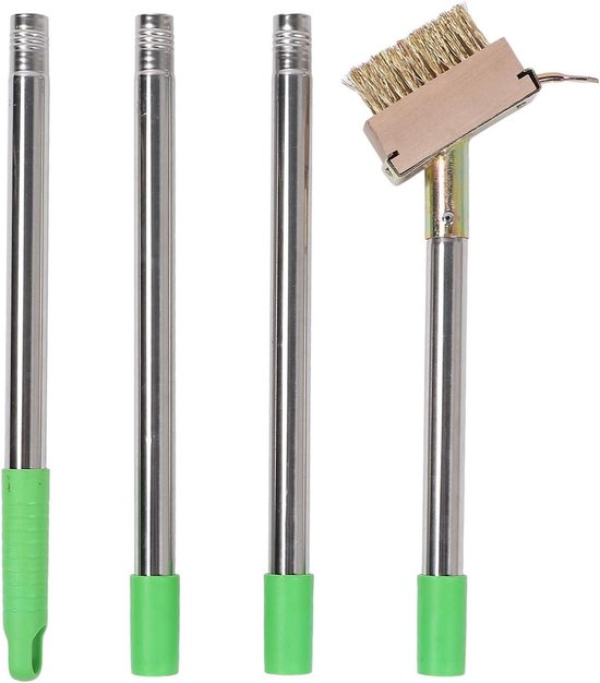 Handmatig Spleetwiedgereedschap - Onkruidverwijderaar Terras - Opritten Schoonmaken - 2-in-1 Borstel Schraper - 148 cm Lange Steel - Niet gespecificeerd