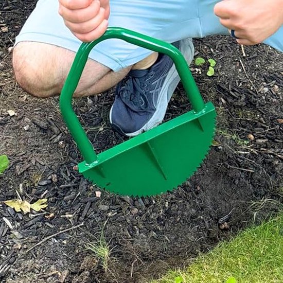 Handmatige Gazon Edger - 94 cm Roestvrij Stalen Randschop voor Perfecte Graskanten van Kinzo Garden