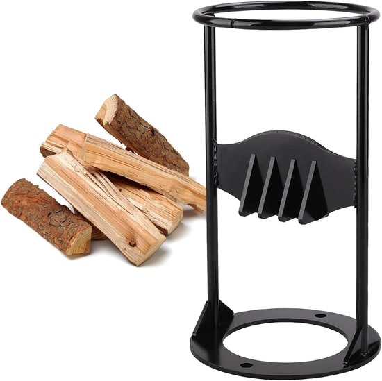 Handmatige Houtklover - Brandhoutsplijter - Handmatige Houtsplijter - Houtsnijder - Koolstofstaal - Brandhoutsplijter - Zwaar Handmatig Kloofgereedschap - Brandhouthakselaar - Voor thuis, bosbouw - Zwart van FervorFOX