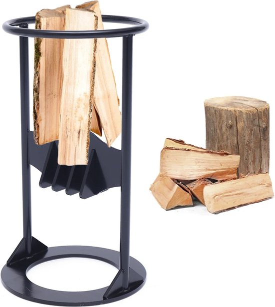 Handmatige houtsplijter - brandhoutsplijter - kloofgereedschap - zwart - houtsplijter - eenvoudig en veilig - middel - Houtklover - Houtkliever - Robuust - 16x30 cm - Kloofmachines - kloof van Tooboss