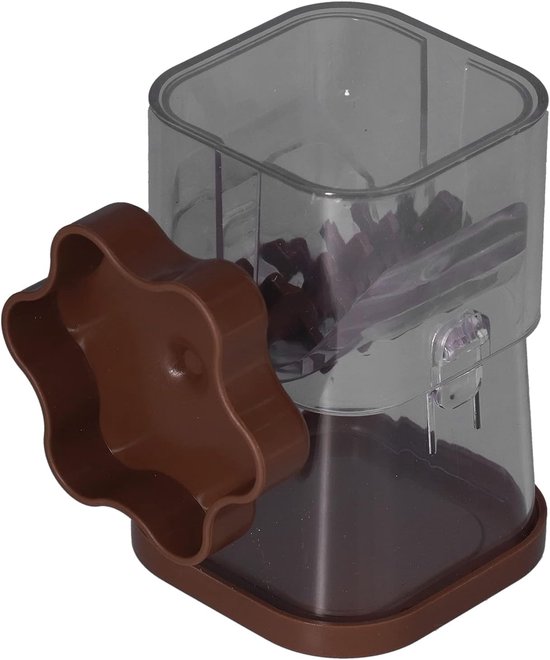 Handmatige Notenbreker - Nut Chopper - Hand Crank Noten Crusher voor Amandelen - Hazelnoten - Pecannoten (Bruin) van Relaxdays