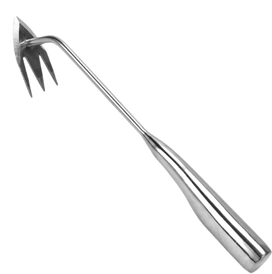 Handmatige Onkruidsteker - Hand Onkruidverwijderaar - Tuin Onderhoud - Ergonomische Handgreep - 3 Tanden Ontwerp van Merkloos	