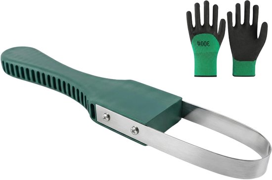 Handmatige Onkruidverwijderaar met Handschoenen voor Tuinonderhoud, Efficiënt Onkruid Bestrijden en Tuingereedschap van Merkloos	