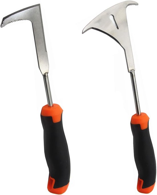 Handmatige onkruidverwijderaar met steel van roestvrij staal voor het verwijderen van mos en onkruid in voegnaden, tuin gereedschap voor efficiënte onkruidbestrijding en onderhoud