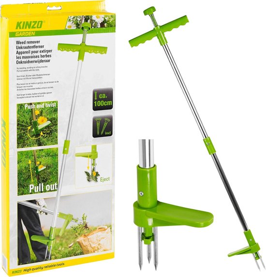 Handmatige Onkruidverwijderaar - Tuin Tool met Draai en Trek Mechanisme, 100 cm van Merkloos	