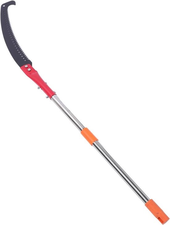Handmatige Paalzaag - Boom Snoeier Takken Zaag - Hoge Takken Snoeien - Verstelbare Lengte - 218 cm - Zilver