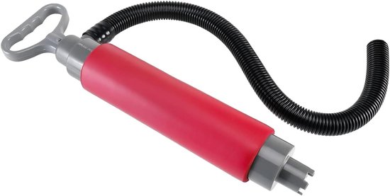 Handmatige pomp voor boten - kano's - kajaks - handmatige waterpomp met 2 waterinlaten en 60 cm slang voor noodontwatering - licht en draagbaar van Merkloos	