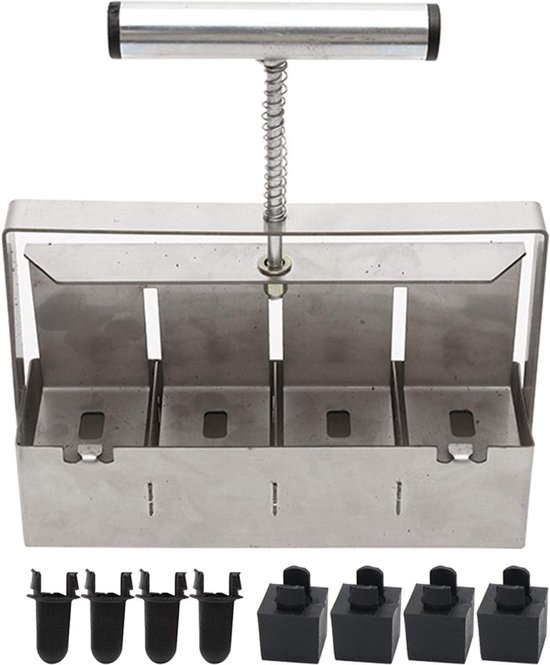 Handmatige quad-bodemblokker met comfortabele handgreep, bodemblokker-transplantatiekassen, tuin in de open lucht voor zaailingen, stekken, kassen van Cabilock