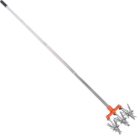 Handmatige Tuin Cultivator - Tuinfrees Onkruidsteker - Tuinonderhoud Beluchten - Verstelbare Roestvrijstalen Handgreep - 44 x 19 x 14 cm