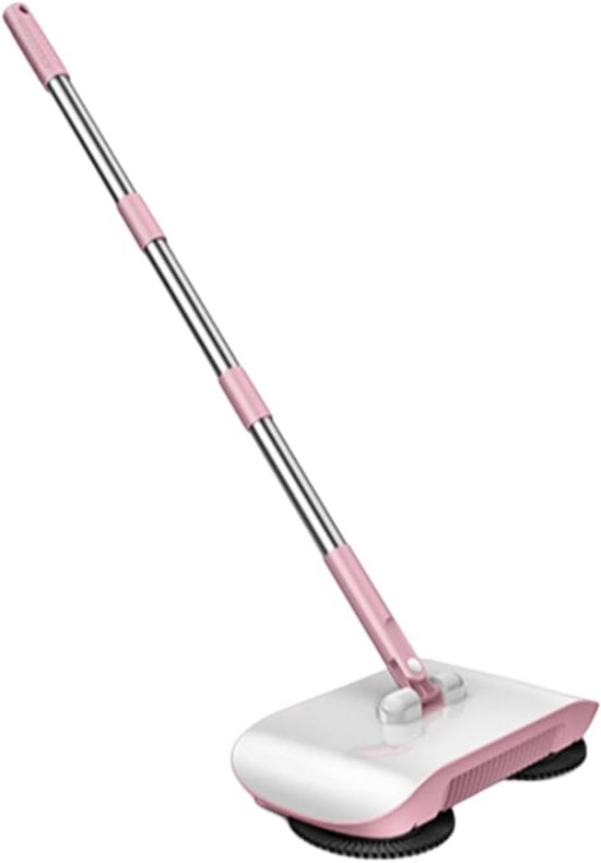 Handmatige veegmachine - 2-in-1 reiniger - Snelle huishoudelijke reiniging - 180 graden draaibare kop - 118 cm lengte - Zoals afgebeeld van Merkloos	