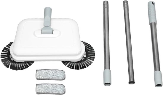 Handmatige Veegmachine - Opvouwbare Reiniger - Snel Vegen - Nat Droog Gebruik - 102cm Hoogte