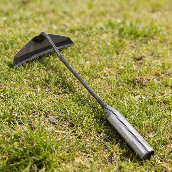 Handmatige Verplantingsapparaat - Tuinsikkel Hak - Efficiënt Onkruid Wieden - Robuust Smeedijzer - 30 x 16 x 6 cm - Zilver