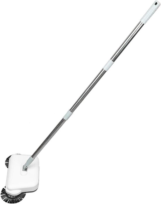 Handmatige Vloerreiniger - Veegmachine Dweil - Thuis Schoonmaken - 2-in-1 Veeg Dweil - 38 x 20 x 10 cm - Grijs