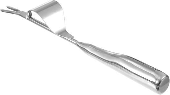 Handmatige Wiedvork - Onkruidverwijderaar Tuin - Diepe Wortels Verwijderen - Stevige Roestvrijstalen Constructie - 35x45x1 cm van Merkloos	