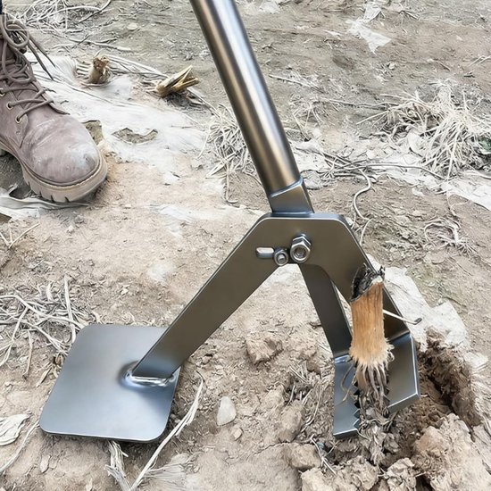Handmatige Wortelverwijderaar - Paaltrekker Onkruidtrekker - Tuinonderhoud Snoeien - Verstelbare Klemmen - 132 cm Lengte - Zwart