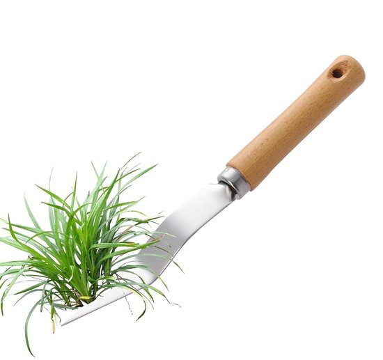Handon weger - Onkruidsteker - Tuin Onderhoud - Robuust Roestvrij Staal - 27 cm - Zilver