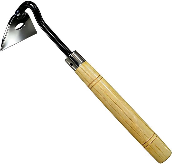 Handschoffel met Houten Handgreep - Tuin Schoffel - Onkruid Wieden - Volledig Gehard Staal