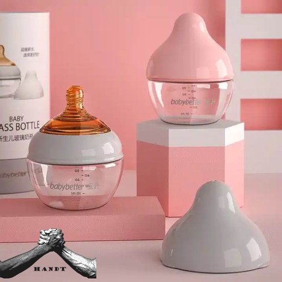 HANDT Baby Collection - Babyfles - Roze - 80ml van HANDT