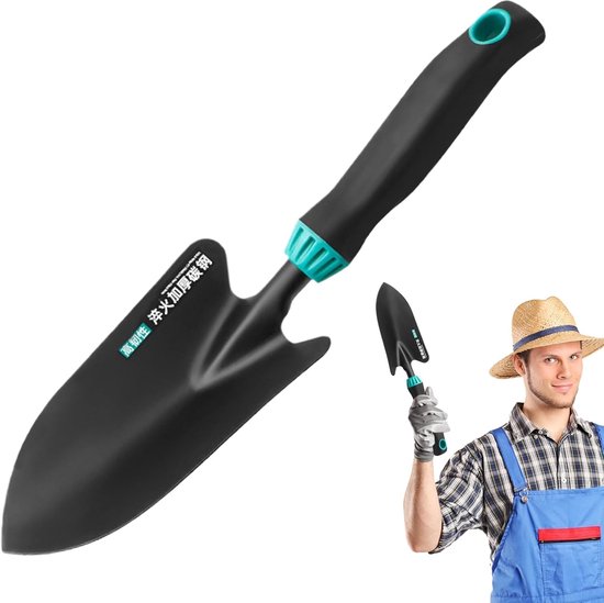 Handtroffel tuingereedschap, tuintroffel, handgereedschap, tuintroffel, handgereedschap, 4 x tuinschoppen, handschepset, kleine hark, transplanter, graafmachine voor bloemen, verpotten, kruiden