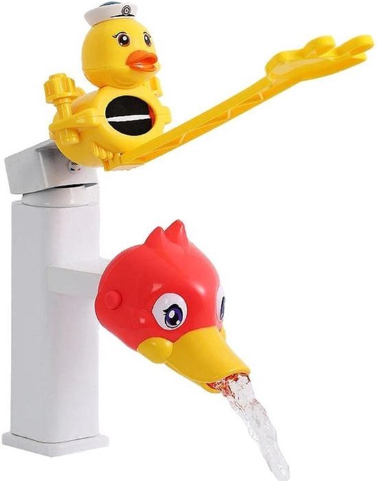 Handvat en Nozzle Extender voor Kinderen - Spatwaterdichte Kraanverlenger - Cartoon Vormen - Siliconen Handvat - Sink Handvat Extender met 3 Zoekwoorden
