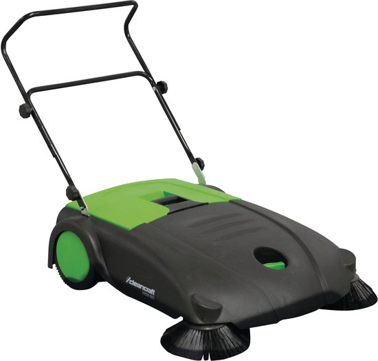 Handveegmachine met tandem-borstelsysteem - max. reinigingsoppervlak 3200 m²/u - werkbreedte met zijborstels 800 mm Cleancraft HKM 801 van Merkloos	