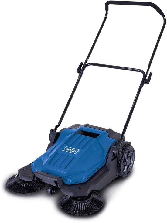 Handveegmachine – Straatveger Mechanisch voor Buitenreiniging – 650 mm – 2600 m²/u – 20L – 3 Borstels – Voor Oprit, Terras en Erf