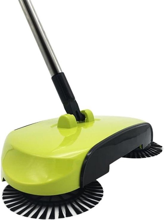 Handveger Vloerreiniger - Dweilmachine Zonder Stroom - Efficiënt Schoonmaken - Geen Elektriciteit Nodig - 110cm Handvat - Grijs