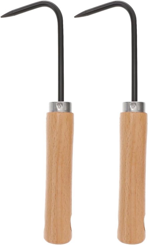 Handweeder Gereedschap - 2 Stuks - Tuin Wieden Verwijderen - Enkel Klauw Tuingereedschap voor Gazen en Planten van Merkloos	