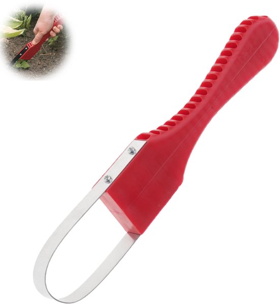Handwieder - Onkruidpincet - Rood - Draagbare tuinier Handwieder - Tuinieren Wiedgereedschap - Wiedmachine - Handmatig wiedgereedschap - Roestvrijstalen wiedmachine