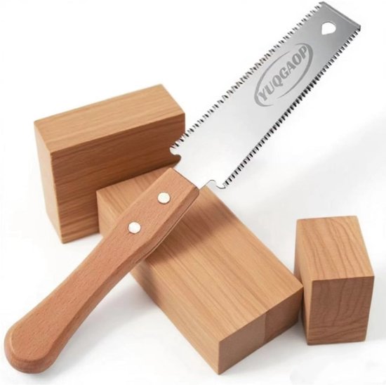 Handzaag met dubbele randen voor precisie houtsnijden van Merkloos	