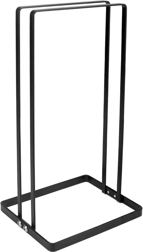 Hanger opberger - afneembaar - 30 cm hoog - zwart - praktische opslagoplossing van Merkloos	