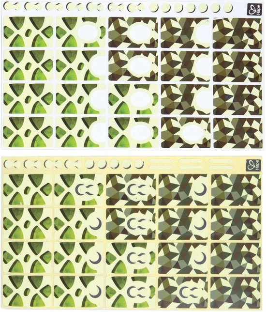 Hape Quadrilla Knikkerbaan Go & Glow Removable Stickers Nature van Hape