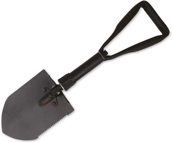 HAPPY PEOPLE vouwspade, 590 mm, 3-delig, metaal, zwart van Merkloos	