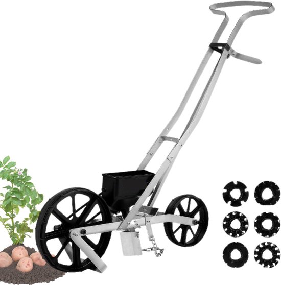 Happyment Strooiwagen - Strooimachine - Tuinstrooier - Graszaad Strooier - Zaaimachine - Strooikar van Happyment