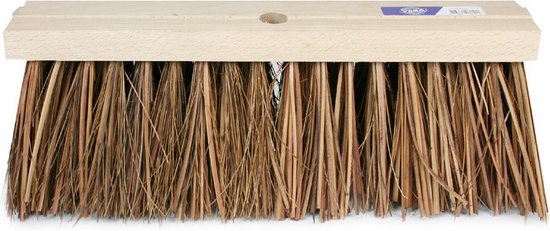 Harde buitenbezem kop - Hout - 41 cm - Straatbezems van Sorbo