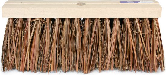 Harde buitenbezem kop houten 37 cm - Straatbezems - Huishouding - Schoonmaken - Bezem van GARDEN LIFE