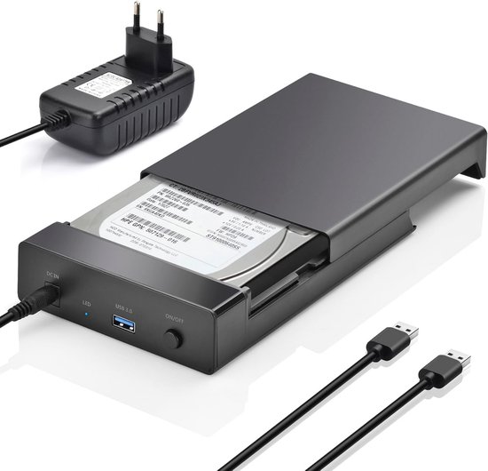 Harde schijf docking station - USB 3.0 SATA HDD/SSD dockingstation voor 2,5 & 3,5 inch harde schijven van Merkloos	