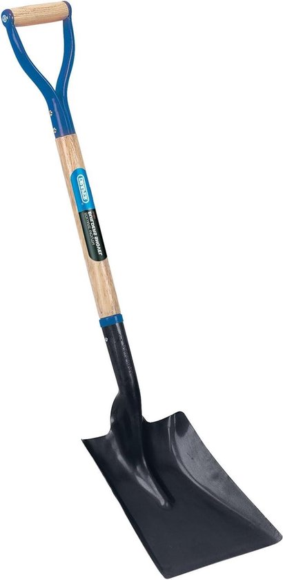 Hardhout Shafted Square Mouth Builders Schop Blauw - Professionele Tuinschep met Recht Handvat van Spear & Jackson