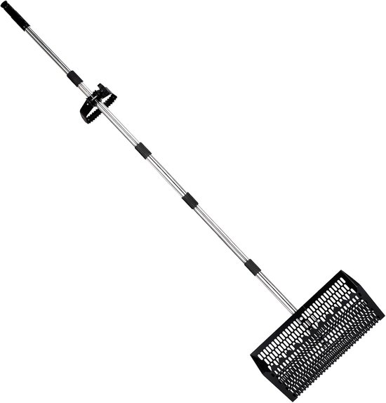 Harken - Roestbestendig Staal met Montagegereedschap, Verstelbare Lengte 42-174 cm, 2x0.7 cm Gaas voor Schelpenjagen, Zandvlooien Vangen en Tuinonderhoud
